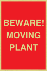 BEWARE! MOVING PLANT